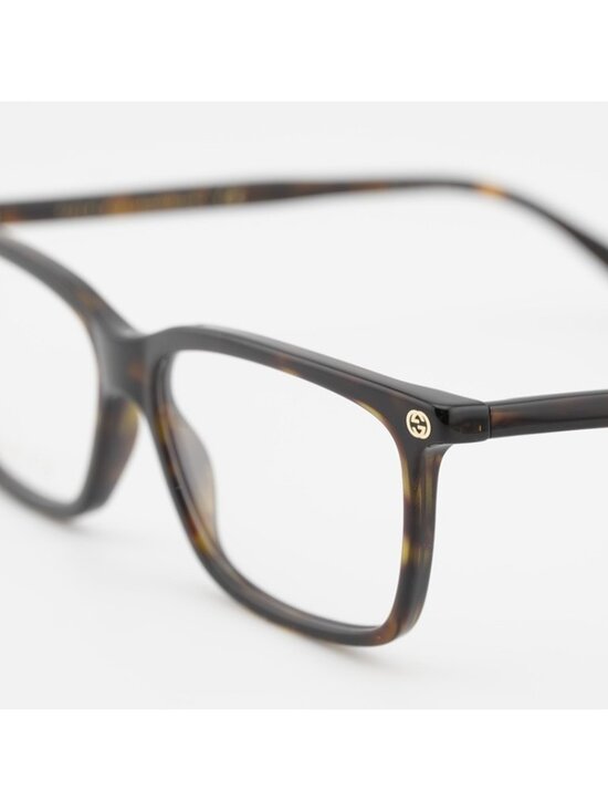 Gucci GG0094O 002 Eyeglasses Havana 52mm Rectangle Frame